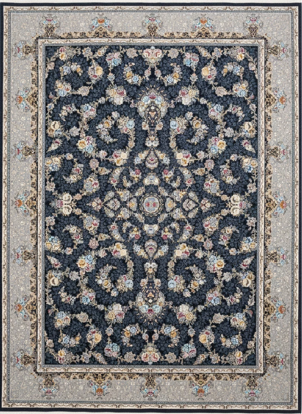 فرش افشان رز دودی