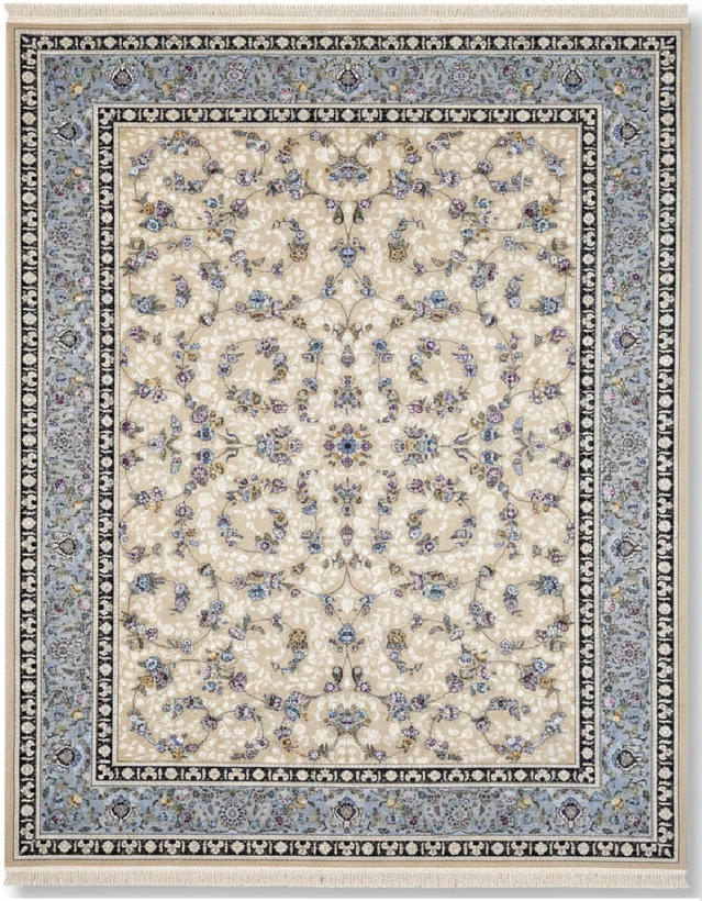 فرش 700 شانه افشان باغ رز بژ