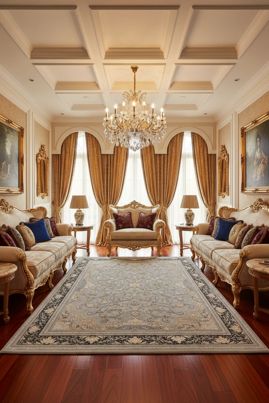 فرش افشان مریم نقره ای