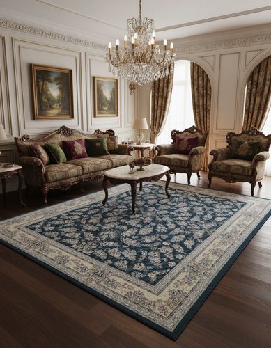 فرش افشان مهدیس سرمه ای