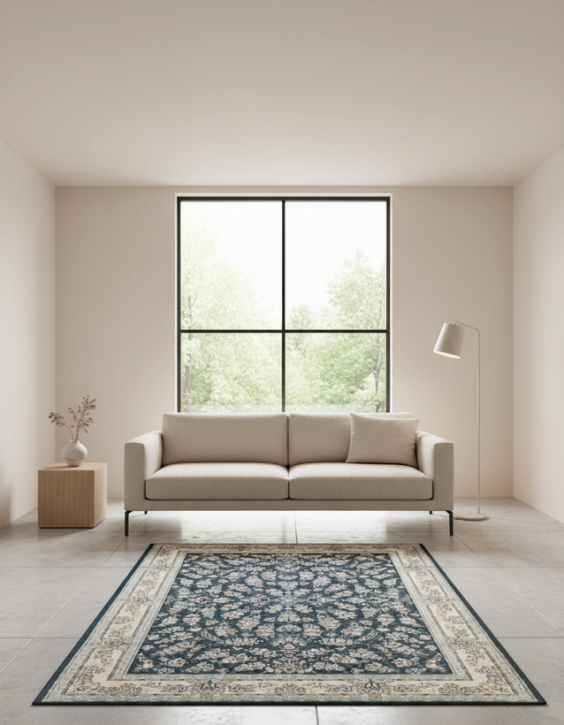 فرش افشان مهدیس سرمه ای