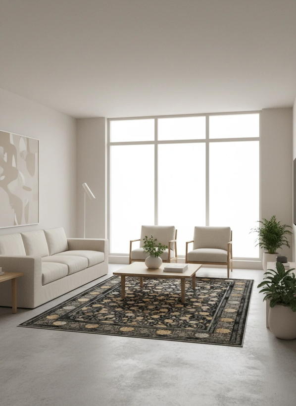 فرش افشان میلان دودی