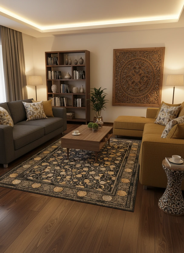 فرش افشان میلان دودی