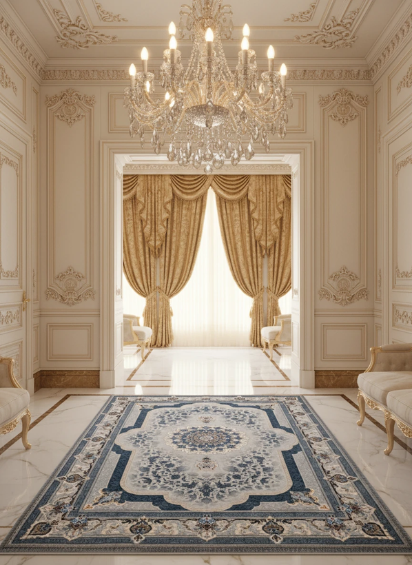 فرش سرور نقره ای