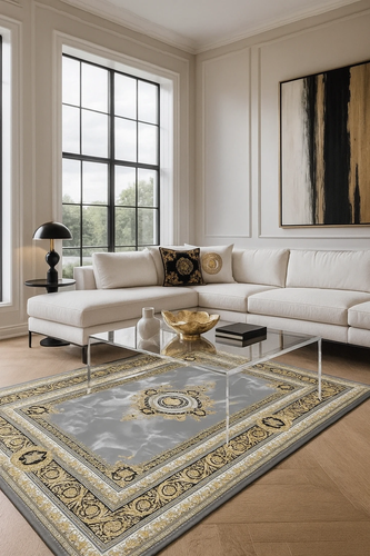 فرش ورساچه نقره ای