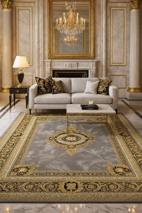 فرش ورساچه نقره ای