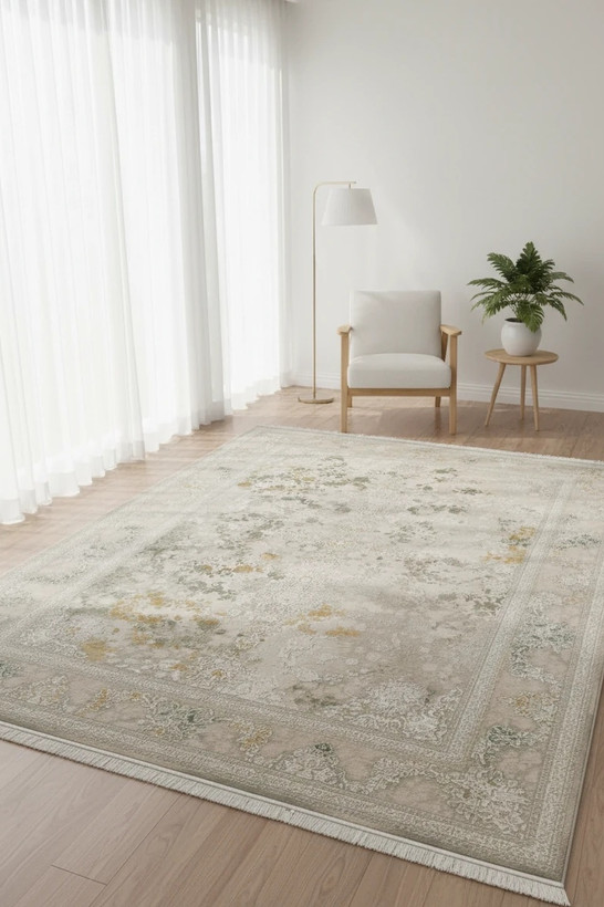 فرش افشان درخشش سیلور و گلد