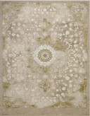 فرش آرشام کاشان رنگ نقرهای و بژ، 1200 شانه با نخ آلمانی هیت ست و بافت بلژیکی