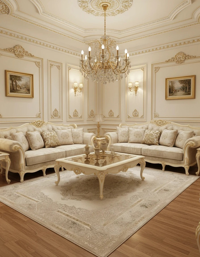 فرش کابان کاشان رنگ نقرهای و بژ، 1200 شانه با نخ آلمانی هیت ست و بافت بلژیکی